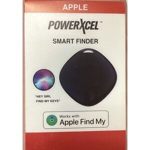 PowerXcel Smart Finder Black– Works with Apple Find My – Brand New in Box